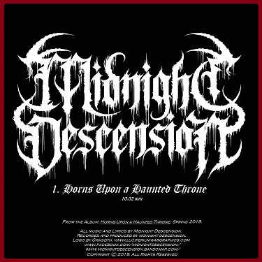Midnight Descension : Horns upon a Haunted Throne (Single)